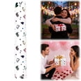 thumbnail image 1 of Valentine's Day Wrapping Paper, Heart Wrapping Paper Roll, Reversible Foil Embossed Love Heart Design, Birthday Gift Wrapping Paper, 17*118 in, 1 of 9