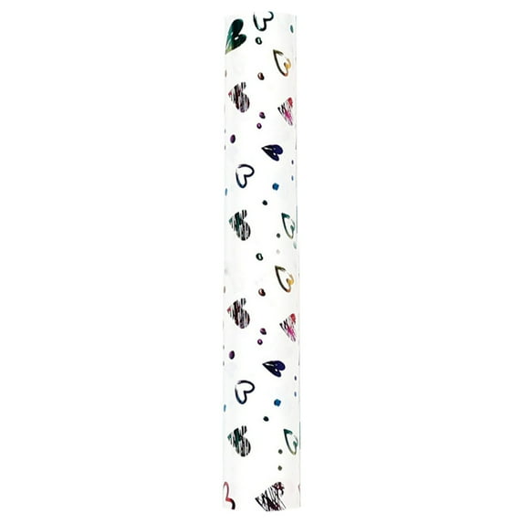 Valentine's Day Wrapping Paper Roll - Gold Foil Embossed Love Heart Design, Large Size 10 ft x17" for Gift Bags, Wedding, Party, Valentine Decorations