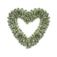 thumbnail image 1 of Valentine's Day Wreath, 15inch Heart Wreath, Green Heart Wreath, Front Door Wreath, Wall Hanging Wreath, Farmhouse Decor Wreath, Decorative Heart Garland, 15 Inch Heart Wreath, 1 of 5
