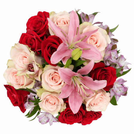 Valentine's Day Premium Rose Flower Bouquet Extra Large, Colors May Vary