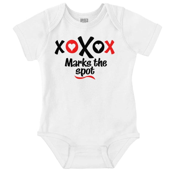 Valentine's Day XO Marks The Spot Bodysuit Jumper Girls Infant Baby Brisco Brands 12M