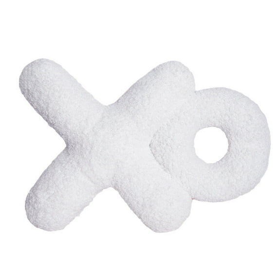 Valentine's Day XO Plush Throw Pillow Decorative White Pillow for Bedroom and Living Room Cute Room Decor Ideal for Gifts and Cozy Spaces