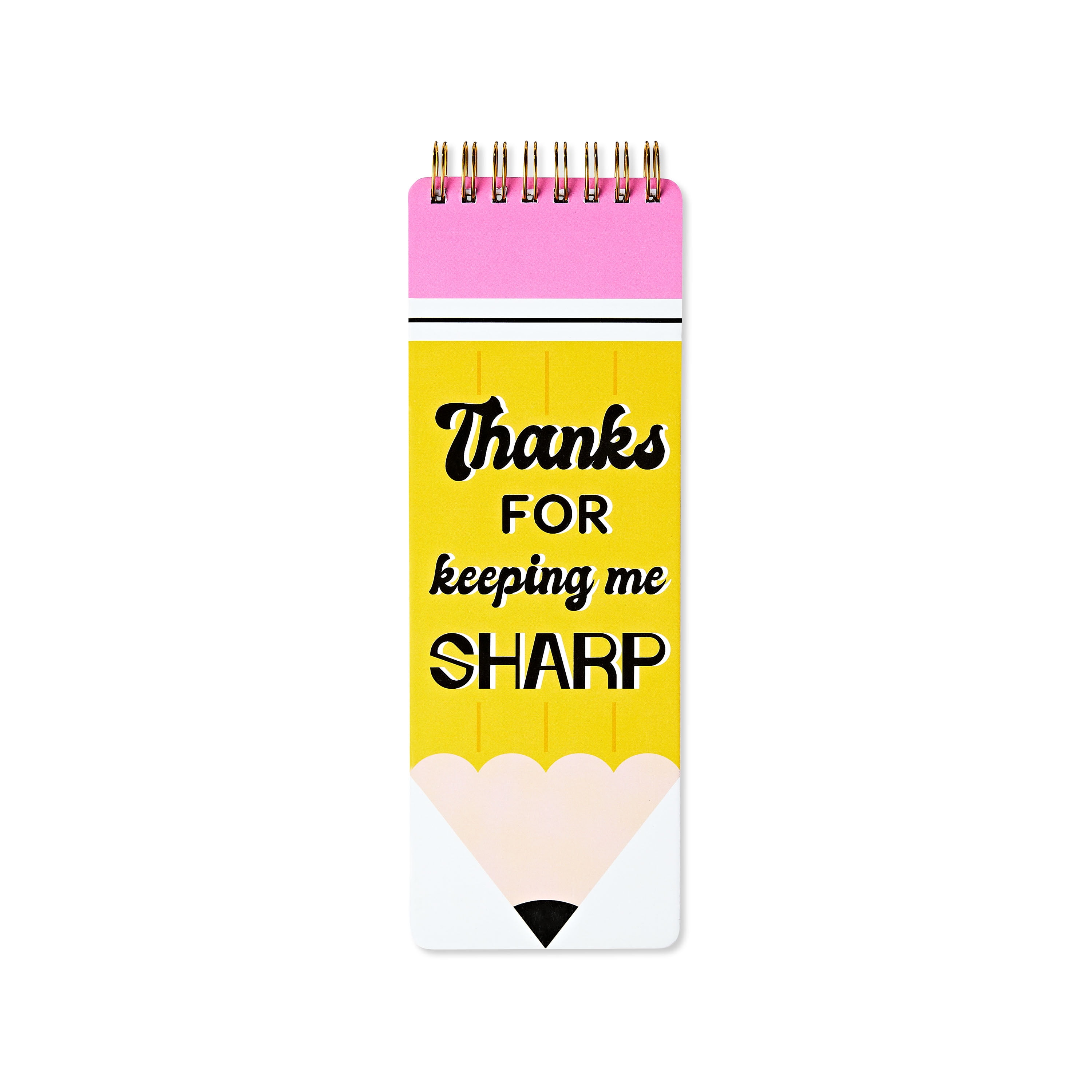 Valentine's Day Yellow Pencil Teacher Spiral Notebook, 9 in x 3 in, by Way To Celebrate