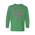 thumbnail image 1 of Valentine's Day Youth Long Sleeve T-shirt Cute Stars Heart Crewneck Tee for Kids Girls Boys, 1 of 4