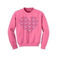 thumbnail image 1 of Valentine's Day Youth Sweatshirt for Girl Boy Cute Stars Heart Crewneck Tops for Kids, 1 of 4