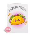 Valentine's Decorations Gifts And Cards "Taquero Mucho" Funny Greeting Card In Spanish For