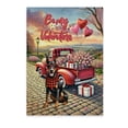 thumbnail image 1 of Be My Valentine's Doberman Pinscher Truck Full of Love Flower Balloon Vertical Matte Canvas Poster Doberman Dog Lover Gifts Wall Art Home Decor - 02029, 1 of 5