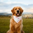 thumbnail image 1 of Valentine's Dog Bandana, Water Scarf Dog, Soft Cotton Adjustable Pet Scarf for Small, Medium, and Large Dogs, Cute and Comfortable Dog Accessory(17.7"*25.6",E), 1 of 3