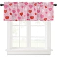 thumbnail image 1 of Valentine's Farmhouse Window Valances,54" x 18"Kitchen Valance,Rod Pocket Window Valance, 1 of 2