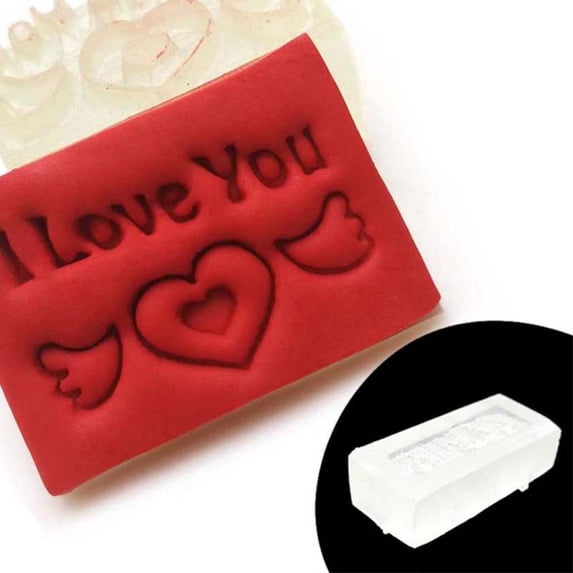 Valentine's Gift Acrylic Soap Seal DIY Natural Organic Soap Resin Making Chapter Accessories
