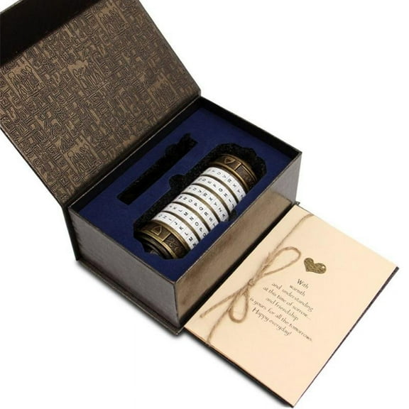 Valentine's Gift Challenging Puzzle Box with Secret Compartments for Anniversary Adventure