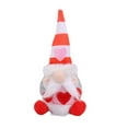 thumbnail image 1 of Valentine’s Gnome Doll with Heart Accents, Handmade Red White Gnome Decor for Him Her – Weighted Bottom Festive Tabletop Ornament for Mantel, Shelf, Romantic Dinner or Holiday Gift, 1 of 2