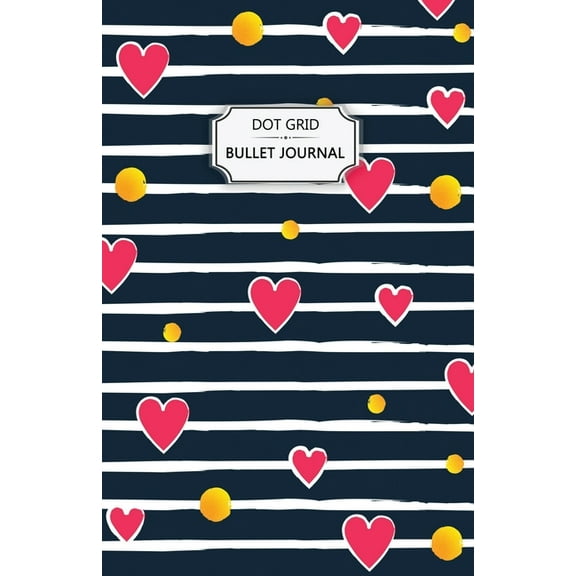 Valentine's Hearts Dot Grid Bullet Journal : Dot Grid Bullet Journal Notebook - Bullet Planner, Dot Journal, Dotted Paper for Writing Diary, Notes, Sketching - Perfect Birthday Gift for Teens, Girls & Women - Practical Size 5.5x8.5 inch (Paperback)