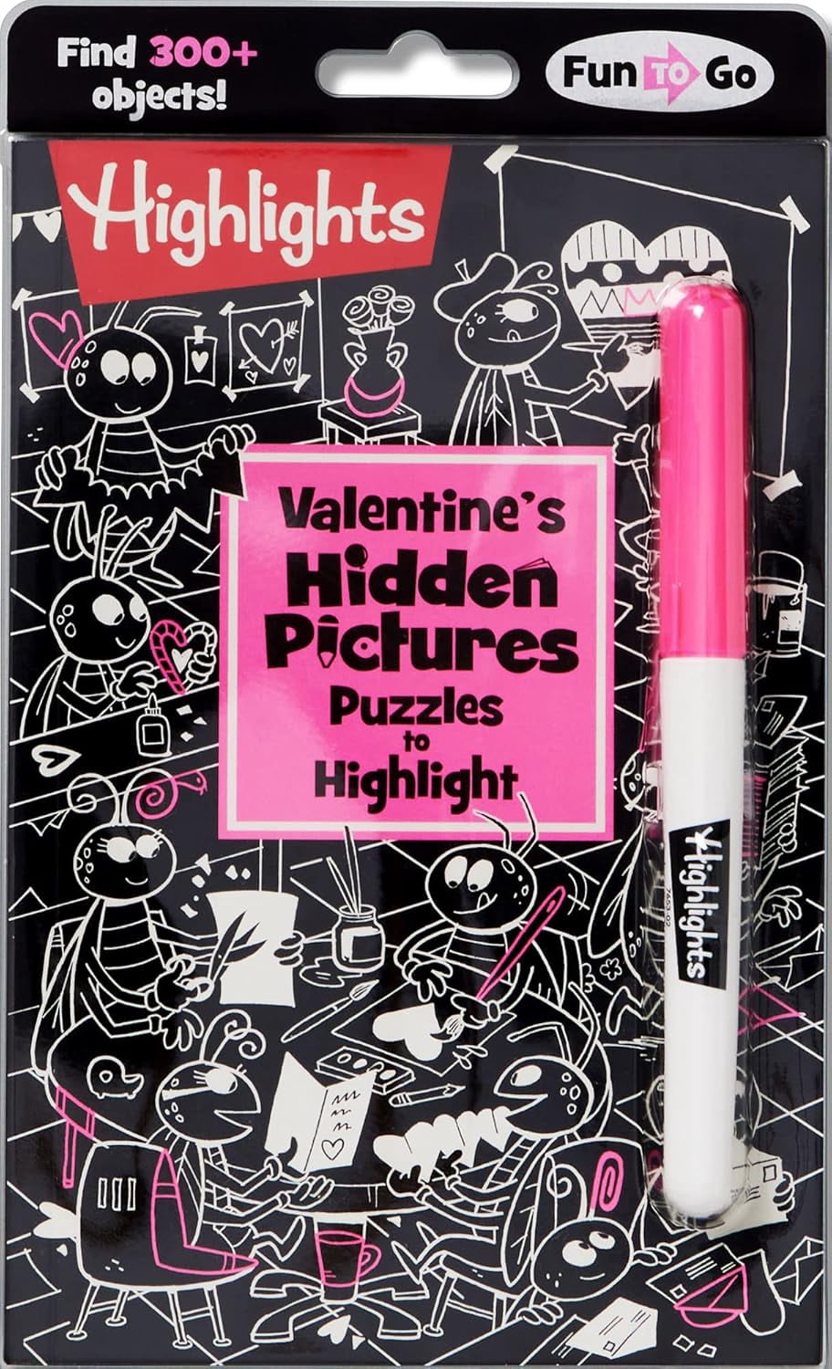 Valentine's Hidden Pictures Puzzles to Highlight: Valentines Book for Kids 6 and Up (Spiral-bound)