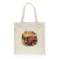 thumbnail image 1 of Be My Valentine's Miniature American Shepherd Truck Full of Love Flower Balloon Canvas Tote Bag MAS Dog Lover Gifts Reusable Shopping Grocery Bag - 02029, 1 of 5