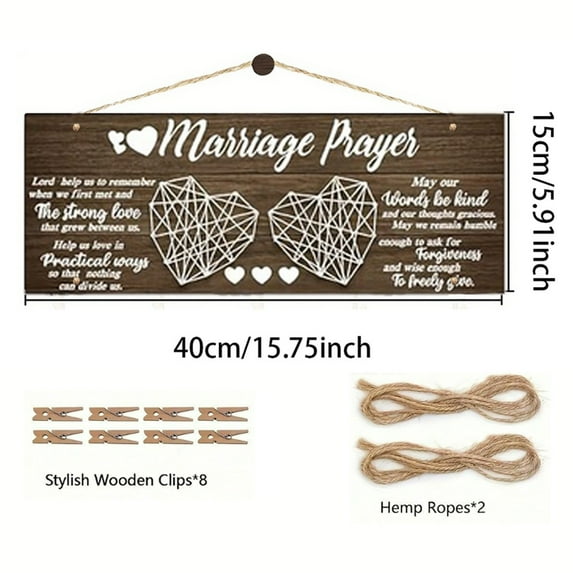 Valentine's Picture Frame Holiday Decorations Mini Wooden Hanging Wall Board DIY Photo Listing Note Crafts Birthday Wedding party Gifts for wife girlfriend