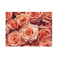 thumbnail image 1 of Valentine's Pink Roses Bloom Dish Drying Mat XL for Kitchen Counter Microfiber Absorbent Leaves Dish Draining Mat Reusable Washable Large 18"x24", 1 of 5