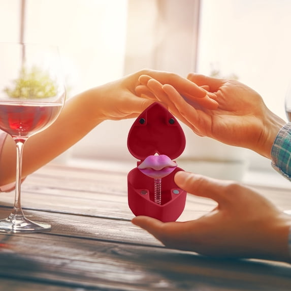 Valentine's Printed Bouncing Heart Surprise Gift Box for Chocolate, Ring, and Small Present Reveals