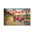 thumbnail image 1 of Be My Valentine's Rhodesian Ridgeback Truck Full of Love Flower Balloon Indoor Rug Ridgebacks Dog Lover Gifts Carpet Living Bed Room Sofa Home Decor - 02029, 1 of 5