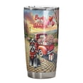 thumbnail image 1 of Be My Valentine's Schnauzer Truck Full of Love Flower Balloon 20oz Stainless Steel Tumbler Insulated Cup with Lid Miniature Schnauzer Dog Lover - 02029, 1 of 5