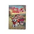 thumbnail image 1 of Be My Valentine's Siberian Husky Truck Full of Love Flower Balloon Travel Passport Wallet Husky Dog Lover Gifts PU Leather Passport Holder Cover - 02029, 1 of 5