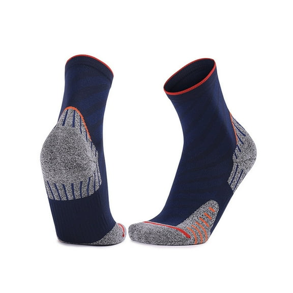 Valentine's Slipper Socks Women Mens Fashion Color Blocked Socks for Outdoor Cycling Sports Socks Striped Socks Dark Blue One Size