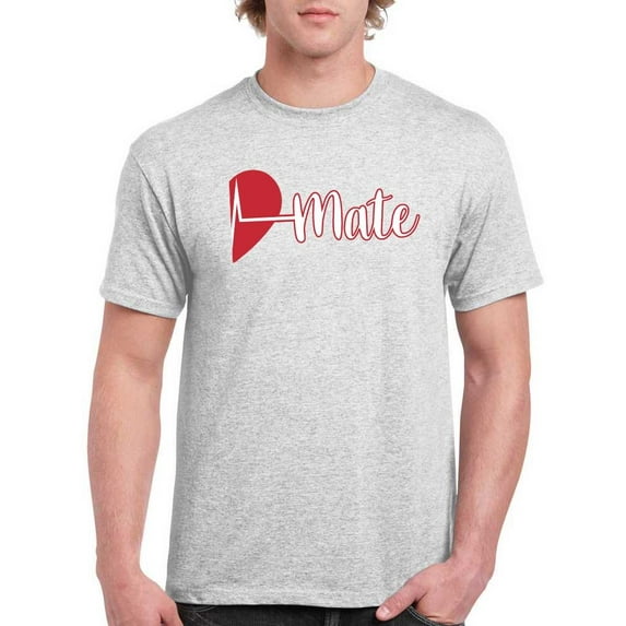 Valentine's Soulmate, Mate T-Shirt Men -Smartprints Designs, Male Large