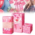 thumbnail image 1 of Valentine's Surprise Gift Box Explosion, Folding Bouncing Envelope Box, Surprise Cash Gift Box Exploding Money, Unique Folding Bouncing Red Envelope Gift Box(10 Pop-Up Boxes+1 Gift Box+1 Gift Bag), 1 of 9