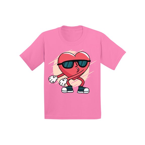 Valentine's T-shirt Funny Heart Dance Kids T Shirts Valentine's Day Gifts