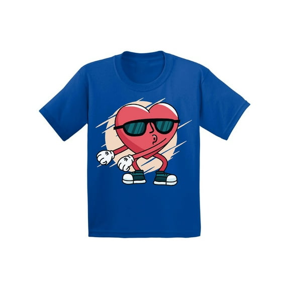 Valentine's T-shirt Funny Heart Dance Kids T Shirts Valentine's Day Gifts
