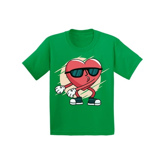 Valentine's T-shirt Funny Heart Dance Kids T Shirts Valentine's Day Gifts