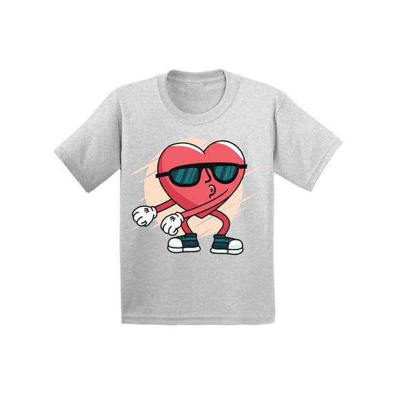 Valentine's T-shirt Funny Heart Dance Kids T Shirts Valentine's Day Gifts