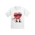 thumbnail image 1 of Valentine's T-shirt Funny Heart Dance Kids T Shirts Valentine's Day Gifts, 1 of 4