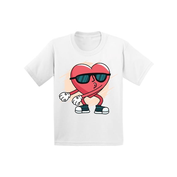 Valentine's T-shirt Funny Heart Dance Kids T Shirts Valentine's Day Gifts