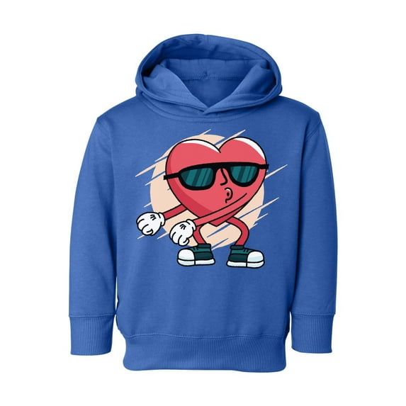 Valentine's Toddler Hoodie Funny Heart Dance Hooded Sweatshirt for Kids Valentine's Day Gifts