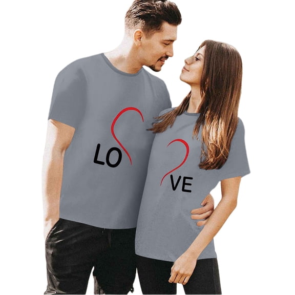 Valentine's Women's Wife's Day Graphic Tops Shirts Casual Loose Crewneck Tee Short Sleeve For Comfort Gift Clothes for Her