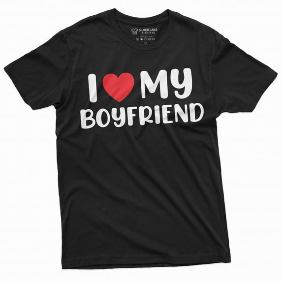 Valentine's day Funny I love my Boyfriend Tee shirt Valentine's gift Funny Shirt Love BF tee