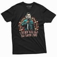 thumbnail image 1 of Valentine's day funny gift for girlfriend wife Tee shirt horror movie classic shirt silent type tee (5X-Large Black), 1 of 7