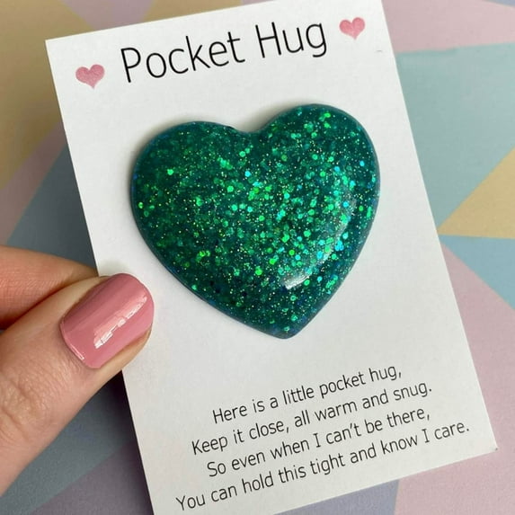 Valentines Birthday Gifts for Women Men Frog Pocket Hug Heart Token for Son Daughter Long Distance Gift for Dad Mom Inspirational Gifts for Friends Bestie Thinking of You Gift for Wife Husband(A)