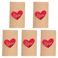 thumbnail image 1 of Valentines Cards with Envelopes 1 PCS Valentines Day Cards Bulk Kraft Romantic Die Cut Design, 1 of 8