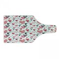 thumbnail image 1 of Valentines Cutting Board, Doodle Style Hearts with Different Designs Romantic Inspirations for Art, Tempered Glass Cutting and Serving Board, Wine Bottle Shape, Black Red Pink, by Ambesonne, 1 of 1
