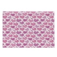 thumbnail image 1 of Valentines Cutting Board, Romantic Heart Shapes with Many Different Designs Polka Dots Crossed Lines, Decorative Tempered Glass Cutting and Serving Board, Large Size, Hot Pink White, by Ambesonne, 1 of 1