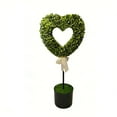 thumbnail image 1 of Valentines Day Artificial Heart Topiary Plant with Pot 2.5FT Fake Trees Valentines Day Decorations Rustic Heart Shaped Plant Pot Tabletop Centerpiece Tiered Tray Decor Gifts （Excluding soil）, 1 of 7