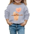 thumbnail image 1 of Valentines Day Baby Girl Outfit Crewneck Sweatshirt Love Print Long Sleeve Pullover Boy Clothes for Girls 2-3 Years, 1 of 4