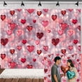 thumbnail image 1 of Valentines Day Backdrop, Pink Red Glitter Heart Valentines Photo Backdrops for Photography, Galentines Day Photography Backdrop Banner, Wedding Anniversary Party Girl Birthday Decor Supplies,7X5ft, 1 of 5