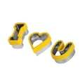 thumbnail image 1 of Valentines Day Baking Kit - 3PCS Stainless Steel Romantic Heart Cookie Cutters and Letter Molds for Cookies, Fondant, Biscuits, Pancakes, Christmas Birthday Decorations,Family Fun Activity Gift, 1 of 8