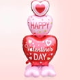 thumbnail image 1 of Valentines Day Balloons, Large Red Heart Love Standing Balloons for Valentines Party Decorations, 3D Love Foil Balloons Galentines Day Wedding Decor, 1 of 4