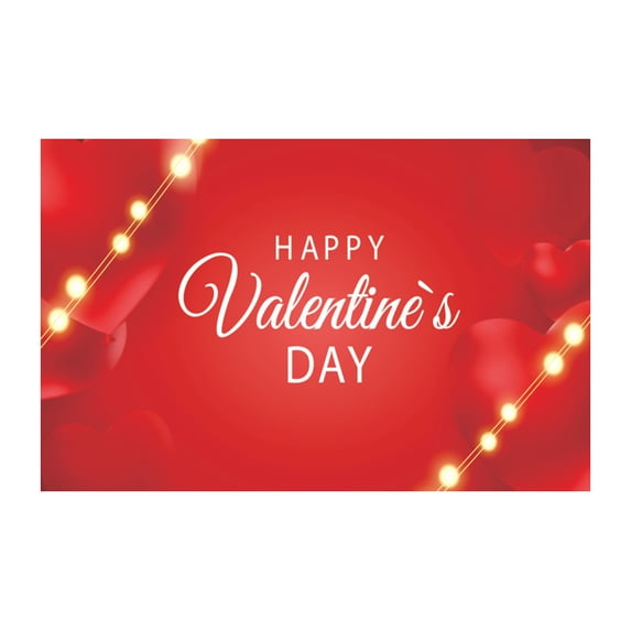 Valentines Day Banner Happy Valentines Day Background Cloth Banner Valentine Party Flag Decorations Articles for Party Wall Decoration Home Party Supplies