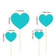 thumbnail image 1 of Valentines Day Cake Decoration, Glitter Paper Heart Flags, 20 Pack Party Cake Toppers, Multicolor Durable Paper Toothpick Picks, 1 of 5