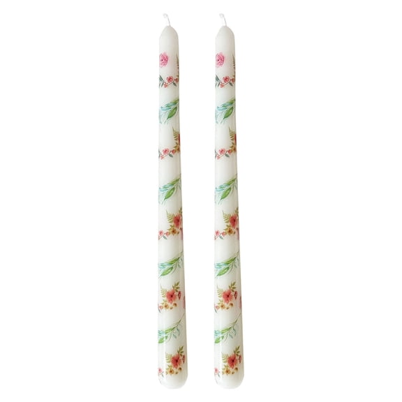 Valentines Day Candles,Valentines Candle,Heart Taper Candles 10 Inch Long Decorative Candlesticks Romantic Red Pink White Unscented Candles for Valentine’s Day Wedding Anniversary(White)